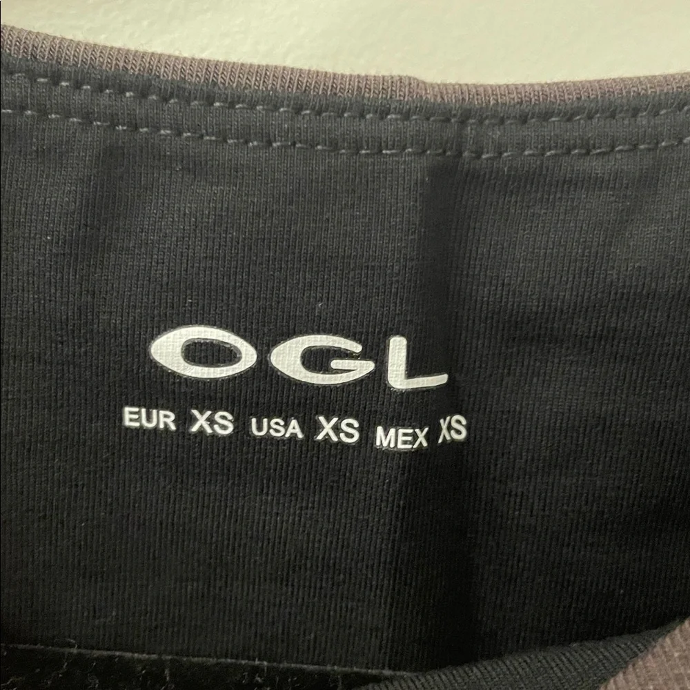 OGL Cotton Stretch Cotton Boatneck Brami Built-In Bra Dark Gray Size XS NWT!! - Picture 9 of 12